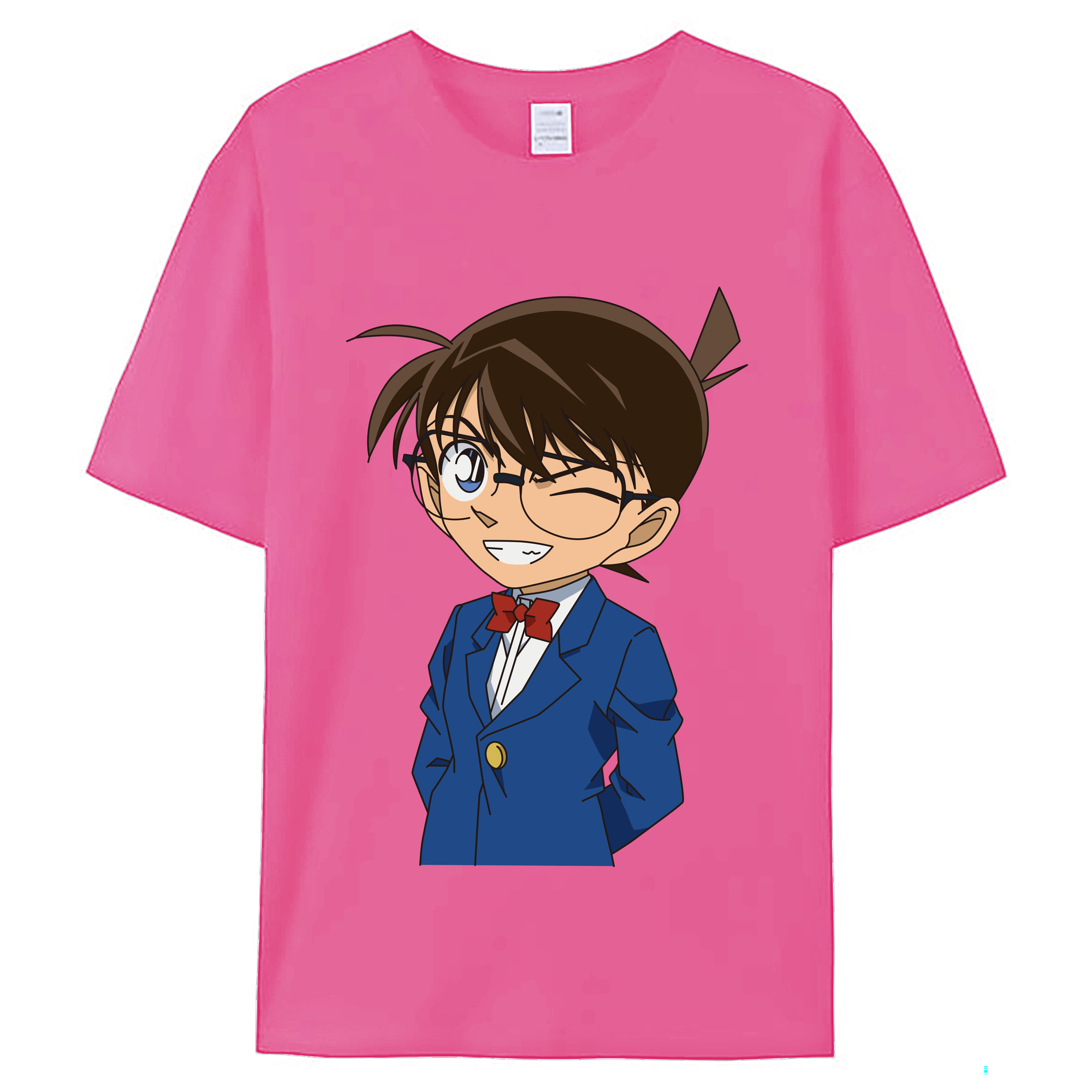 （画像用） 名探偵コナン 江戸川 コナン Detective Conan Conan Edogawa レディースカジュアルプリントTシャツ（綿100％）
